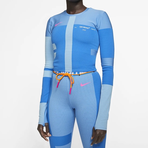 off white blue nike outfit